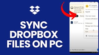 How to Sync Dropbox Files on PC 2024 [upl. by Anivram]