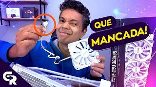 🟢 WATER COOLER PCYES SANGUE FRIO 3 WHITE GHOST 360MM  Unboxing e primeiras impressões [upl. by Alset]