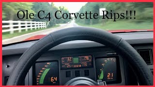 1987 C4 CORVETTE 060 MPH windows closed [upl. by Castra]