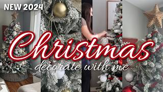 NEW🎄CHRISTMAS DECORATE WITH ME 2024  CHRISTMAS TREE DECOR [upl. by Nortal]