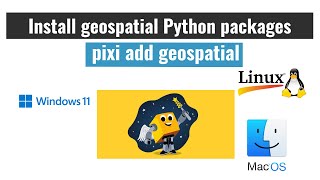 Install geospatial Python packages using the pixi package manager [upl. by Fisk]