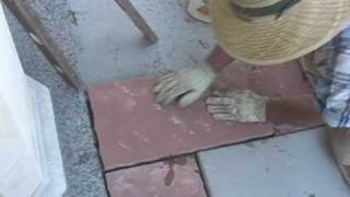 How to build a flagstone walkway Part II [upl. by Rolecnahc]