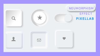 Neumorphism Effect In PixellabSoft UI DesignPixellab Toturial [upl. by Ahserak]