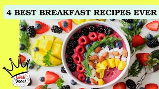 TOP 4 BEST BREAKFAST RECIPES EVER 🥗🥘  breakfast breakfastrecipe tbt [upl. by Noleta]