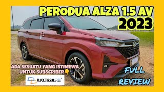 FULL REVIEW PERODUA ALZA 15AV 2023 [upl. by Dorwin]