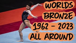 All Bronze Medalists  Gymnastics World Championships 1962  2023 [upl. by Salaidh]