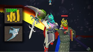 PKing In The Most Expensive Setup In OSRS 2 BILLION GP RISK [upl. by Neelsaj176]