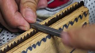 Handsaw  Woodsaw  How to sharpening correctly  Woodworking tools [upl. by Inman485]