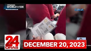 24 Oras Express December 20 2023 HD [upl. by Rafaj]