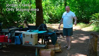 The Camping Experience pt1  Setting Up Camp  Jordan Creek OHV Area [upl. by Nebuer]