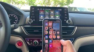 Honda Pilot How to Connect and Use Apple CarPlay™ [upl. by Alysa612]