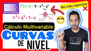 ✅CURVAS de NIVEL Ejemplo 1  𝙁𝙖𝙘𝙞𝙡í𝙨𝙞𝙢𝙤 💯​😎​🫵​ CÁLCULO MULTIVARIABLE [upl. by Chic]