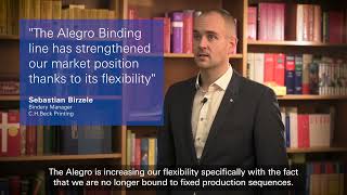 Testimonial Alegro Perfect Binder  Printing Company CH Beck Nördlingen Germany [upl. by Jeavons905]