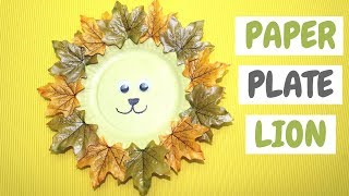 Paper Plate Lion  Fall Craft for Kids [upl. by Idnem879]