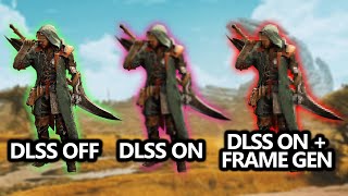 DLSS OFF vs DLSS ON vs DLSS  Frame Generation BENCHMARK  MHWilds OBT [upl. by Liz]