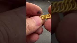 Gold Chain Ring making [upl. by Edac]