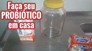 REPARE SUA FLORA INTESTINAL COM PROBIÓTICO CASEIRO  SAÚDE INTESTINAL  Lactobacilos VIVOS [upl. by Machute]