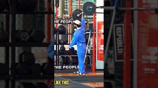 OMG 😱 300kg weight 1 hand caught Powerlifter boy anatoly prank shortsfeed gym prank viralvideo [upl. by Osithe]