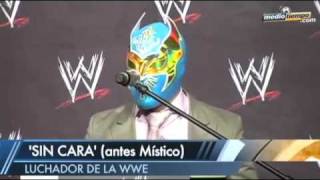 Mistico Sin Cara WWE conferencia OFFICIAL [upl. by Ihskaneem663]