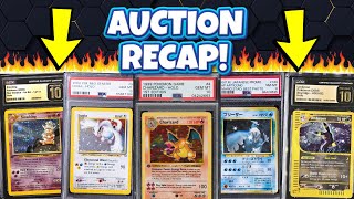 Pokemon Card Auctions Of The Week SO MANY Pristine 10s For Sale [upl. by Ahsian]