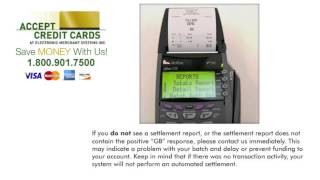 Batching Verifone Vx510LE terminal How to settle a credit card machine batch [upl. by Noirred837]