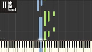 Bach  Preludio 1 en Do Mayor  Piano tutorial Synthesia LENTO  partituras [upl. by Iznekcam999]