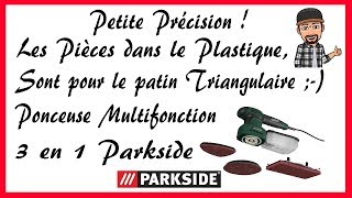 Ponceuse Multifonction 3 en 1 Parkside  Top pour le Prix ✔️ [upl. by Gustavus722]