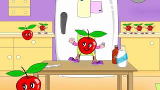 An Apple A Day  English Nursery Rhymes  CartoonAnimated Rhymes For Kids [upl. by Sikleb166]