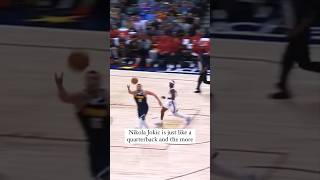 Nikola Jokic is just like a quarterback shorts nba nikolajokic [upl. by Coney]