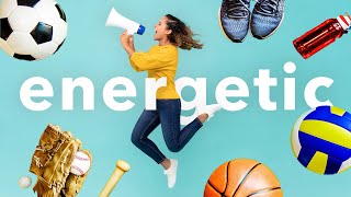 No Copyright Background Music Energetic Sports Cool Upbeat Guitar IntroOutro  Energizer by Aylex [upl. by Neille]