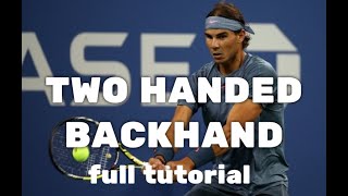 Tennis Tips  Topspin Backhand  Mario LLano MarioRITennis [upl. by Eenolem]