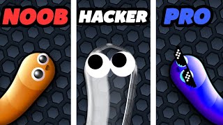 SLITHERIO  NOOB vs PRO vs HACKER [upl. by Duwad896]