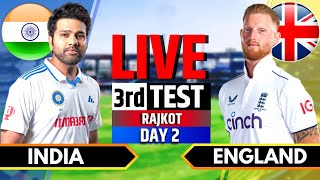 India vs England 3rd Test  India vs England Live  IND vs ENG Live Score amp Commentary Session 3 [upl. by Tallula]