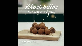 Chokladbollar kikärtsbollar med lakrits [upl. by Sheng]