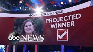 Sarah Huckabee projected to win governor race in Arkansas [upl. by Coshow]