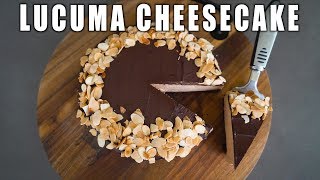 Easy No Bake Lucuma Cheesecake  Eating with Andy [upl. by Lak]