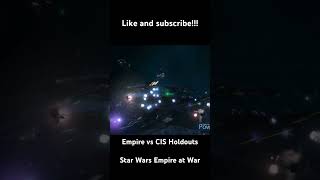 Empire vs CIS Holdouts starwars empireatwar droid tiefighter starfighter stardestroyer gaming [upl. by Reaht]