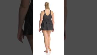 Miraclesuit Plus Size Marais Pin Point Swim Dress  SwimOutletcom [upl. by Byers]