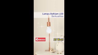 Tingkatkan Pencahayaan Rumahmu dengan Durevole Lampu Bohlam LED A33 G5 15 Watt Putih [upl. by Kreg463]