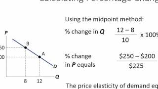 Economics Tutorial Calculating Elasticity of Demand and Supply [upl. by Abramson]