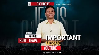 Rohit Thapa Blessed MESSAGE  2022  Part 1 [upl. by Ahselak]