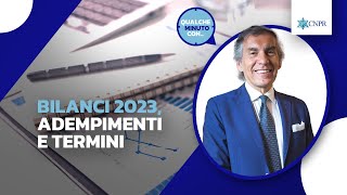 Roberto Cravero  Bilanci 2023 adempimenti e termini [upl. by Purdy]