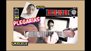 COMO Tocar 🔥 PLEGARIAS de NICKI NICOLE UKELELE Acordes y acompañamiento TUTORIAL FACIL [upl. by Ahcsropal]