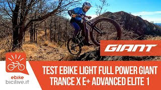 Test ebike light full power Giant Trance X Egiant Advanced Elite 1 [upl. by Mastrianni924]