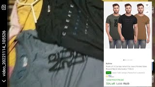 Bullmer Pack Of 3 Combo Tshirt for men printed Round Neck Multi Colour Full Review [upl. by Adnirb]