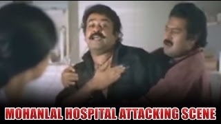 Mohanlal Hospital Attacking Scene  Raavanaprabhu Movie  Mohanlal Fight Scene [upl. by Yenhpad]