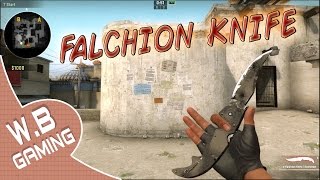 CSGO  Falchion Knife Scorched All Animations [upl. by Annawt]