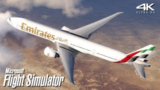 Emirates 777300ER Full Flight  San Francisco ✈ Dubai  A Microsoft Flight Simulator Experience [upl. by Hephzibah553]