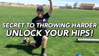 Improve Your Baseball Throwing Velocity By UNLOCKING YOUR HIPS [upl. by Nelleeus]