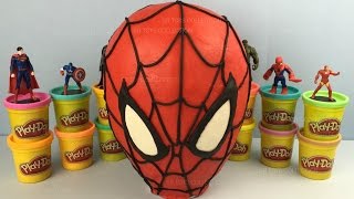 Play Doh Spider Man Surprise Egg Mr Potato Head Marvel Heroes Teenage Mutant Ninja Turtles Blind Bag [upl. by Betti]